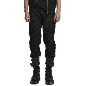 boutique PUNK RAVE Pantalon ‘Goth Distressed’ Noir 37