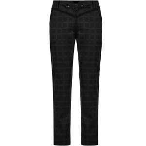 PUNK RAVE Pantalon ‘Goth Plaid’ Noir marque pas cher en ligne 39