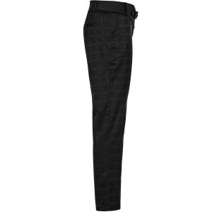 PUNK RAVE Pantalon ‘Goth Plaid’ Noir marque pas cher en ligne 43