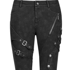 PUNK RAVE Pantalon ‘Gothic Trooper’ Noir boutique en france 46