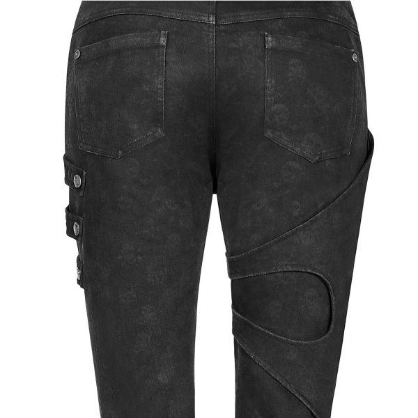 PUNK RAVE Pantalon ‘Gothic Trooper’ Noir boutique en france 15