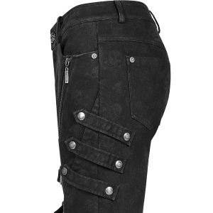 PUNK RAVE Pantalon ‘Gothic Trooper’ Noir boutique en france 50