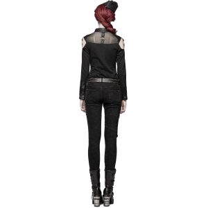 PUNK RAVE Pantalon ‘Gothic Trooper’ Noir boutique en france 26