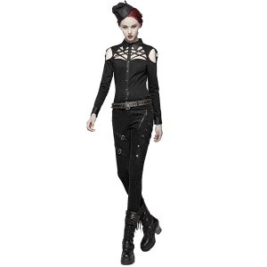 PUNK RAVE Pantalon ‘Gothic Trooper’ Noir boutique en france 28