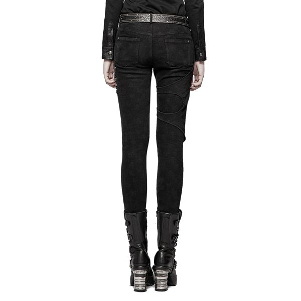 PUNK RAVE Pantalon ‘Gothic Trooper’ Noir boutique en france 8