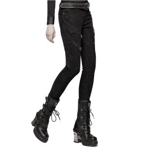 PUNK RAVE Pantalon ‘Gothic Trooper’ Noir boutique en france 36