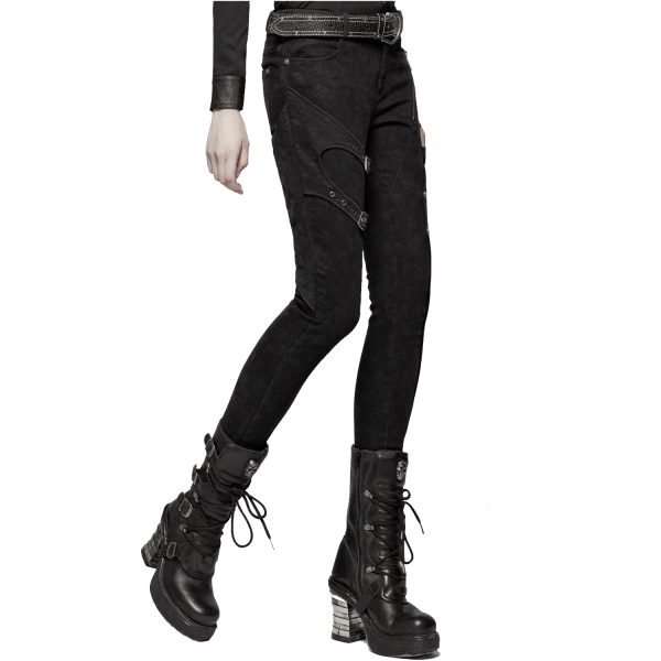 PUNK RAVE Pantalon ‘Gothic Trooper’ Noir boutique en france 9