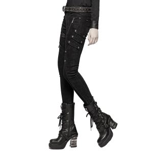 PUNK RAVE Pantalon ‘Gothic Trooper’ Noir boutique en france 38