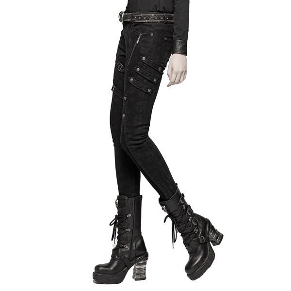 PUNK RAVE Pantalon ‘Gothic Trooper’ Noir boutique en france 10