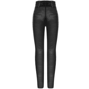 Boutique PUNK RAVE Pantalon Gothique ‘Black Soiree’ Noir 40