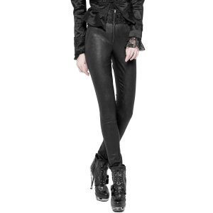 Boutique PUNK RAVE Pantalon Gothique ‘Black Soiree’ Noir 32