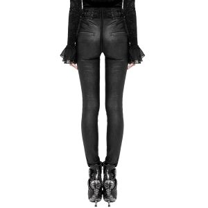 Boutique PUNK RAVE Pantalon Gothique ‘Black Soiree’ Noir 34