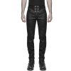 haute qualité PUNK RAVE Pantalon Gothique Victorien ‘Florian’ Noir 59