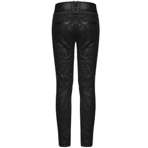 haute qualité PUNK RAVE Pantalon Gothique Victorien ‘Florian’ Noir 41