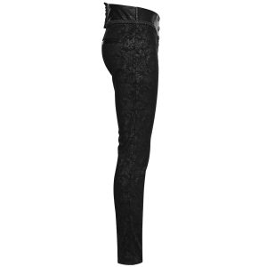 haute qualité PUNK RAVE Pantalon Gothique Victorien ‘Florian’ Noir 43