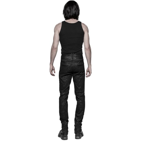 haute qualité PUNK RAVE Pantalon Gothique Victorien ‘Florian’ Noir 7