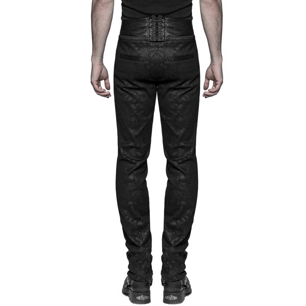 haute qualité PUNK RAVE Pantalon Gothique Victorien ‘Florian’ Noir 10