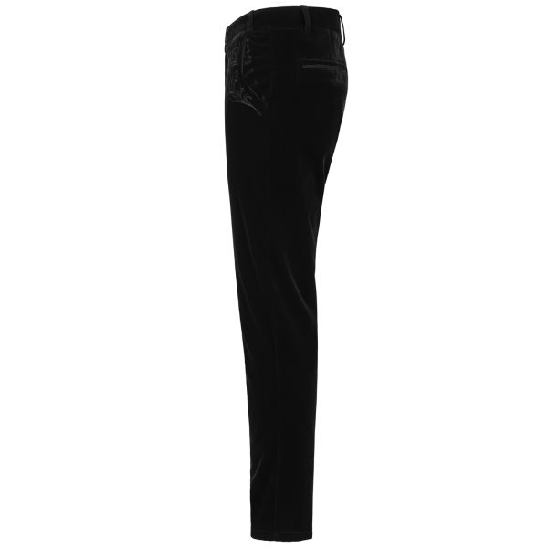 Achat PUNK RAVE Pantalon ‘Hamlet’ En Velours Noir 13