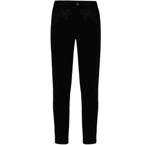 Achat PUNK RAVE Pantalon ‘Hamlet’ En Velours Noir 36