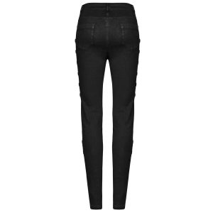 soldes PUNK RAVE Pantalon ‘Kera’ Noir 44