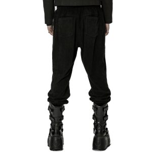 PUNK RAVE Pantalon ‘Lycidas’ En Velours Noir qualité supérieure 32