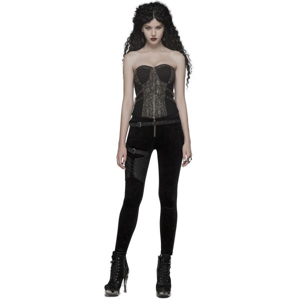 PUNK RAVE Pantalon ‘Maeve’ Noir shopping pas cher 3