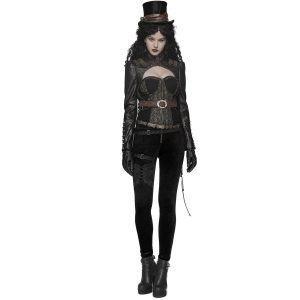 PUNK RAVE Pantalon ‘Maeve’ Noir shopping pas cher 25