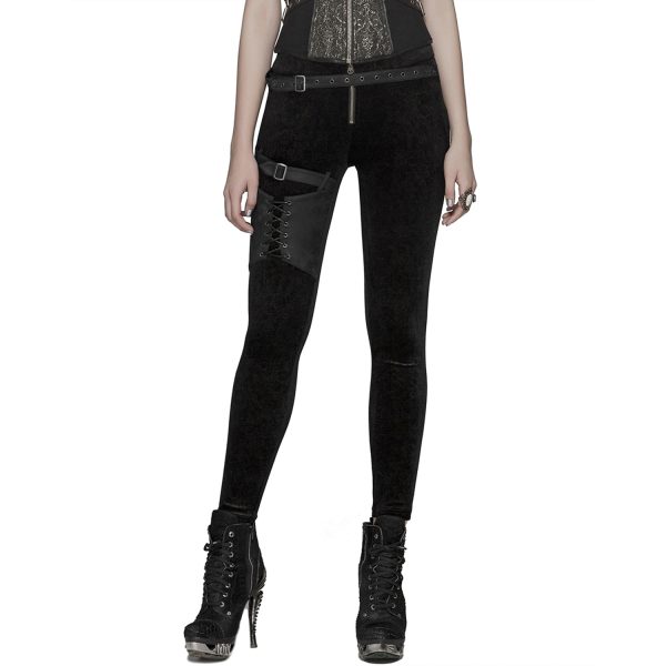 PUNK RAVE Pantalon ‘Maeve’ Noir shopping pas cher 10