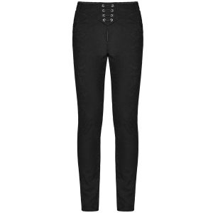 PUNK RAVE Pantalon ‘Noctivagus’ En Jacquard Noir Paris 39