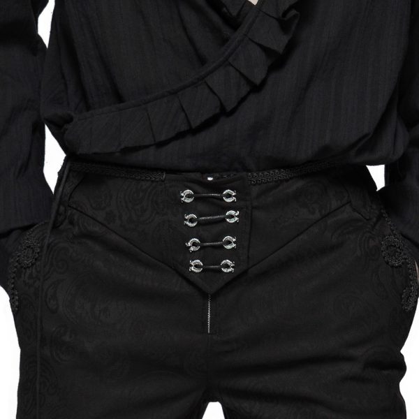 PUNK RAVE Pantalon ‘Noctivagus’ En Jacquard Noir Paris 15