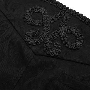 PUNK RAVE Pantalon ‘Noctivagus’ En Jacquard Noir Paris 49