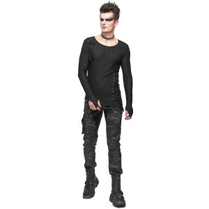 a Prix Discount DEVIL FASHION Pantalon ‘Painted Titan’ Noir 24