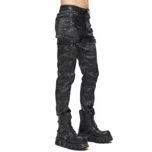 a Prix Discount DEVIL FASHION Pantalon ‘Painted Titan’ Noir 42