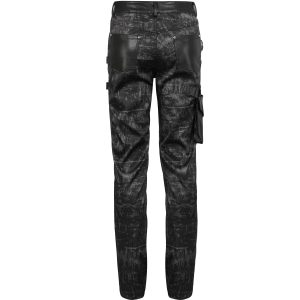 a Prix Discount DEVIL FASHION Pantalon ‘Painted Titan’ Noir 48