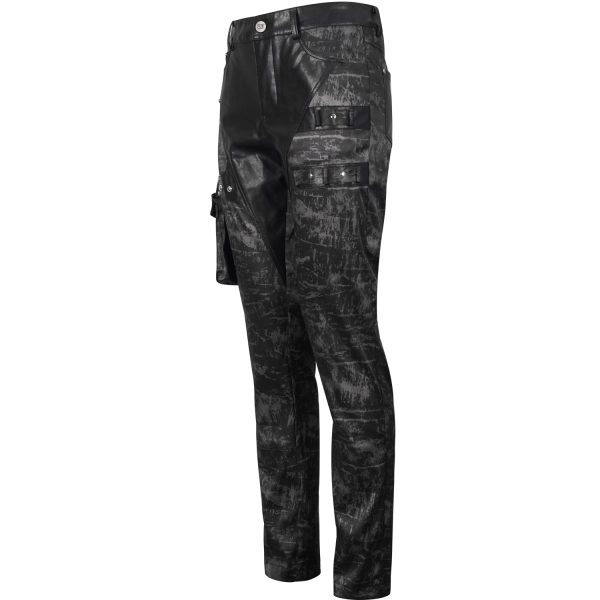 a Prix Discount DEVIL FASHION Pantalon ‘Painted Titan’ Noir 16