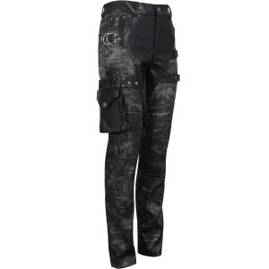 a Prix Discount DEVIL FASHION Pantalon ‘Painted Titan’ Noir 52