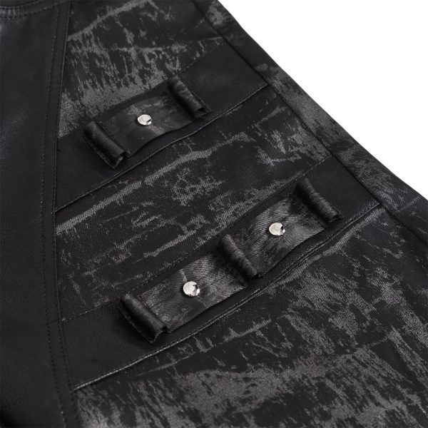 a Prix Discount DEVIL FASHION Pantalon ‘Painted Titan’ Noir 19