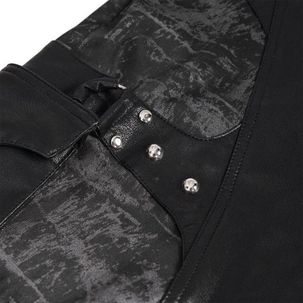 a Prix Discount DEVIL FASHION Pantalon ‘Painted Titan’ Noir 21