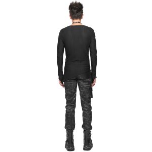 a Prix Discount DEVIL FASHION Pantalon ‘Painted Titan’ Noir 26