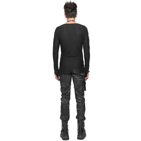 a Prix Discount DEVIL FASHION Pantalon ‘Painted Titan’ Noir 4