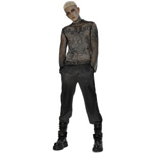 PUNK RAVE Pantalon Post Apocalyptique ‘Dyrk’ Gris france en ligne 17