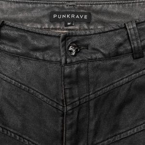 PUNK RAVE Pantalon Post Apocalyptique ‘Dyrk’ Gris france en ligne 35