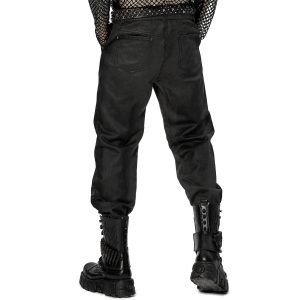 PUNK RAVE Pantalon Post Apocalyptique ‘Dyrk’ Gris france en ligne 23