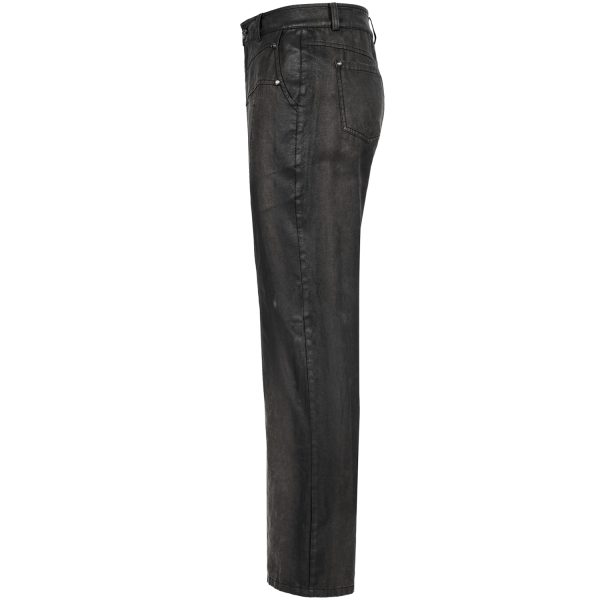 PUNK RAVE Pantalon Post Apocalyptique ‘Dyrk’ Gris france en ligne 11