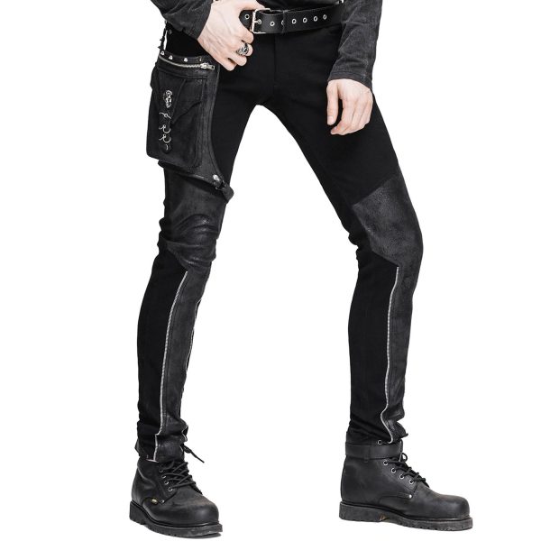 DEVIL FASHION Pantalon Pour Hommes ‘Dark Punk’ Noir achat 4