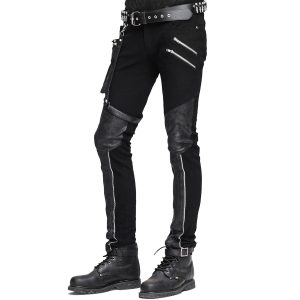 DEVIL FASHION Pantalon Pour Hommes ‘Dark Punk’ Noir achat 15