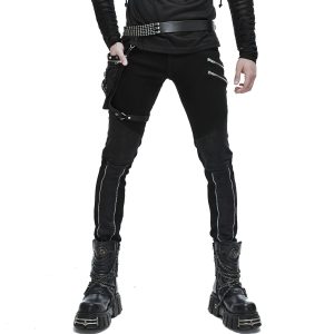 DEVIL FASHION Pantalon Pour Hommes ‘Dark Punk’ Noir achat 17