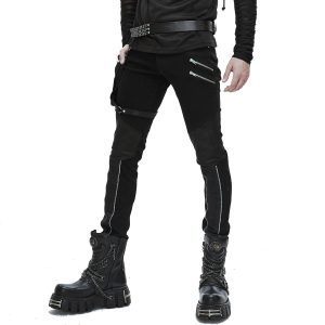 DEVIL FASHION Pantalon Pour Hommes ‘Dark Punk’ Noir achat 19