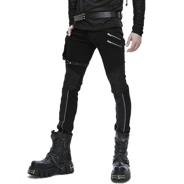 DEVIL FASHION Pantalon Pour Hommes ‘Dark Punk’ Noir achat 7