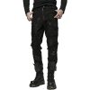 PUNK RAVE Pantalon ‘Punk Broken Hole Net’ Noir marque pas cher 49